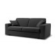 Canapé lit microfibre noir