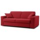 Canapé lit microfibre rouge