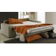Canapé convertible microfibre beige - couchage quotidien