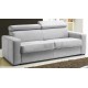 Canapé convertible microfibre gris - canapé italien