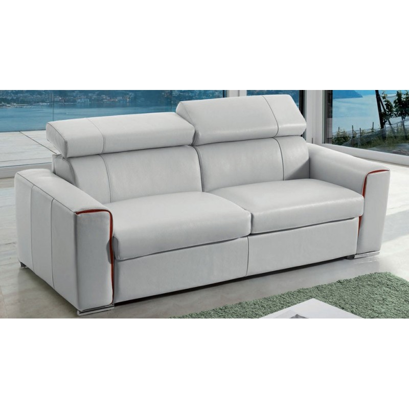 canape lit en cuir matelas 18 cm