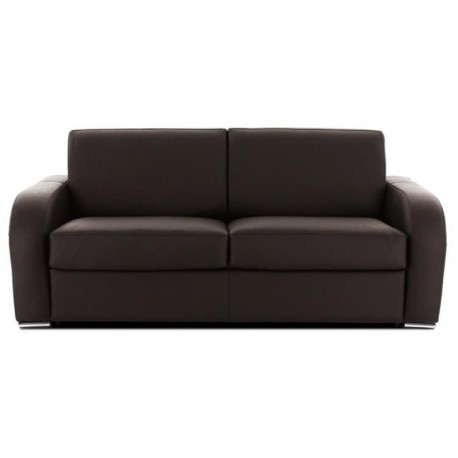 Canapé convertible Rapido en cuir marron - Rapido quotidien 2 places, 3 places et 4 places