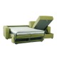 Canapé lit angle réversible microfibre vert