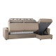 Canapé rapido angle réversible tissu beige