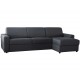 Canapé rapido angle réversible tissu gris anthracite