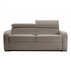 Canapé lit convertible microfibre gris clair
