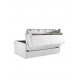 Canapé lit en cuir à ouverture express accoudoirs fins - canapé convertible cuir blanc