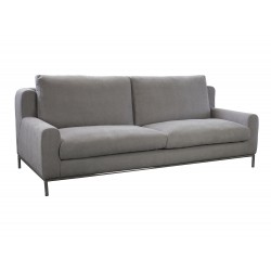 Canapé en tissu gris clair déhoussable haut de gamme 3 places Canapé en tissu gris clair déhoussable haut de gamme 3 places