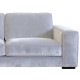 Canapé en tissu microfibre déhoussable sur mesure - tissu gris clair