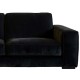 Canapé en tissu microfibre déhoussable sur mesure - tissu noir