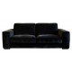 Canapé en tissu microfibre déhoussable sur mesure - tissu noir