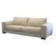 Canapé en tissu microfibre déhoussable sur mesure - tissu beige