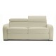 Canapé lit convertible cuir blanc