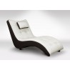 Chaise longue en cuir, fauteuil relaxation haut de gamme italien