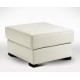 Pouf en cuir 60 x 60 cm
