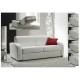 Canapé convertible rapido couchage quotidien cuir blanc