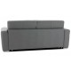 Canapé convertible quotidien cuir gris