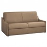 Canapé lit compact gain de place en cuir