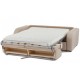 Canapé lit quotidien tissu microfibre