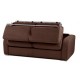 Canapé lit tissu 2 et 3 places couleur marron