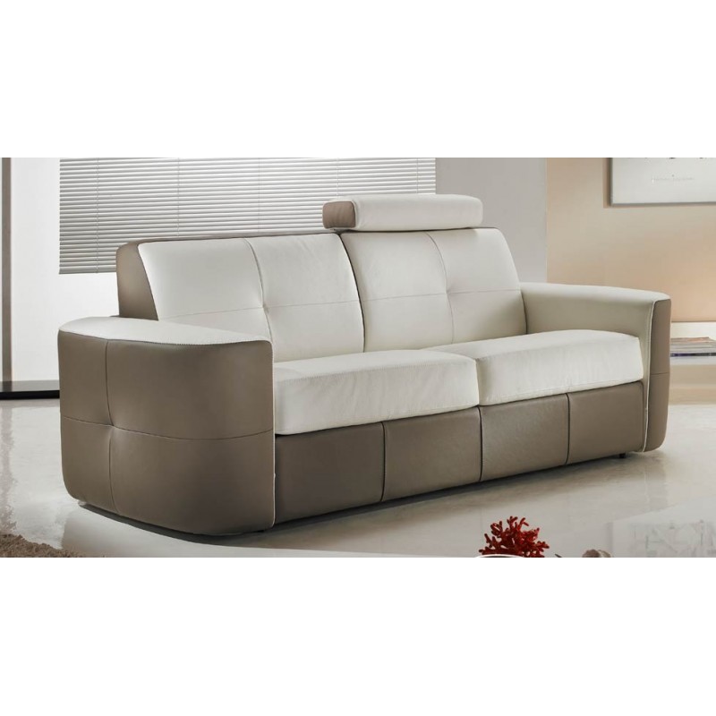 Canap  lit  convertible cuir  bicolore Rapido VERYSOFA VANITY 