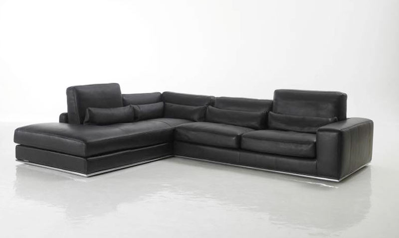 Canapé d'angle méridienne haut de gamme en cuir VERYSOFA