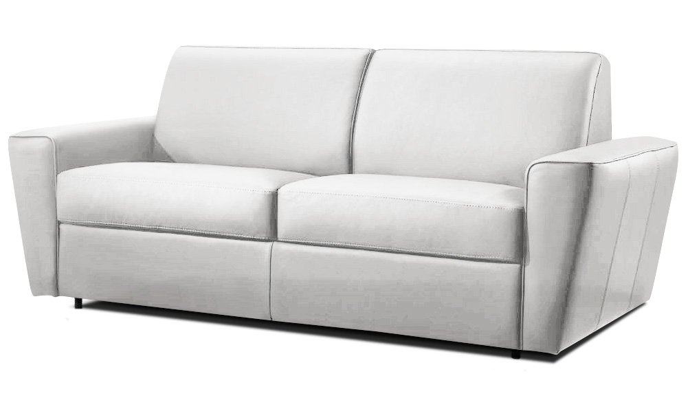 Canapé cuir design blanc