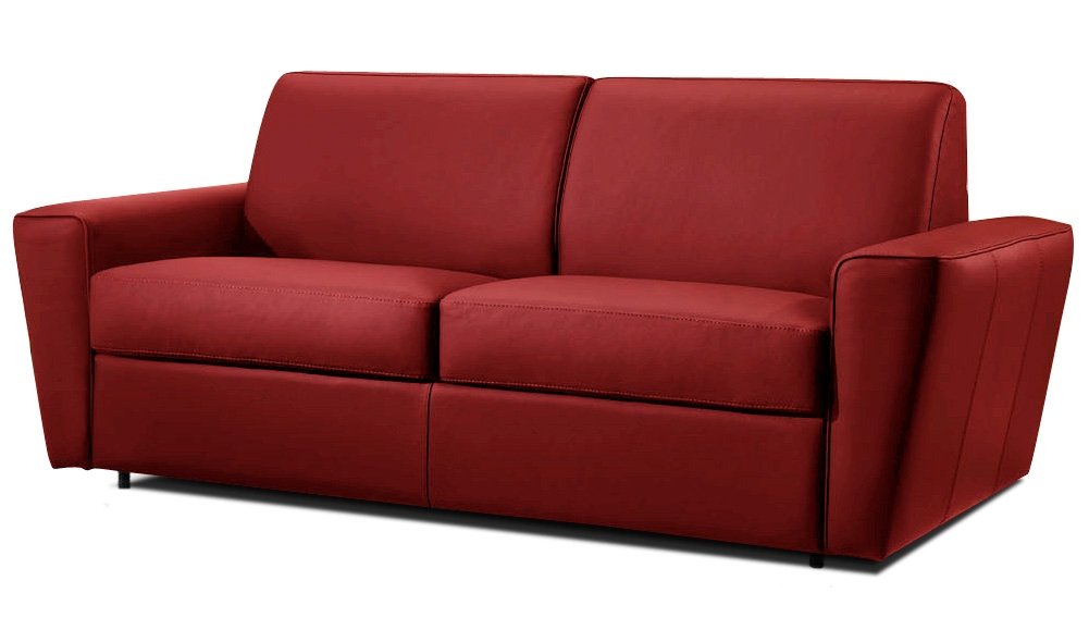 Canapé cuir design Rouge