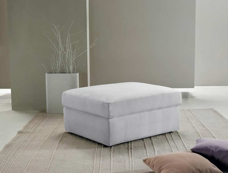 Pouf coffre avec rangement 100% cuir